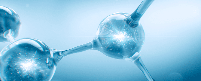 Hyaluronic acid is a powerful hydrating molecule that can hold up to 1,000 times its weight in water, making it ideal for maintaining skin moisture and elasticity. It's used in cosmetics for its ability to plump skin, reduce wrinkles, and provide hydration for all skin types