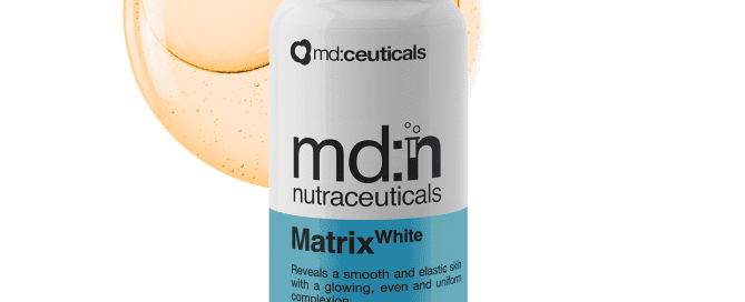 Triple action beauty booster that combines collagen peptides with a range of whitening, firming and hydrating ingredients